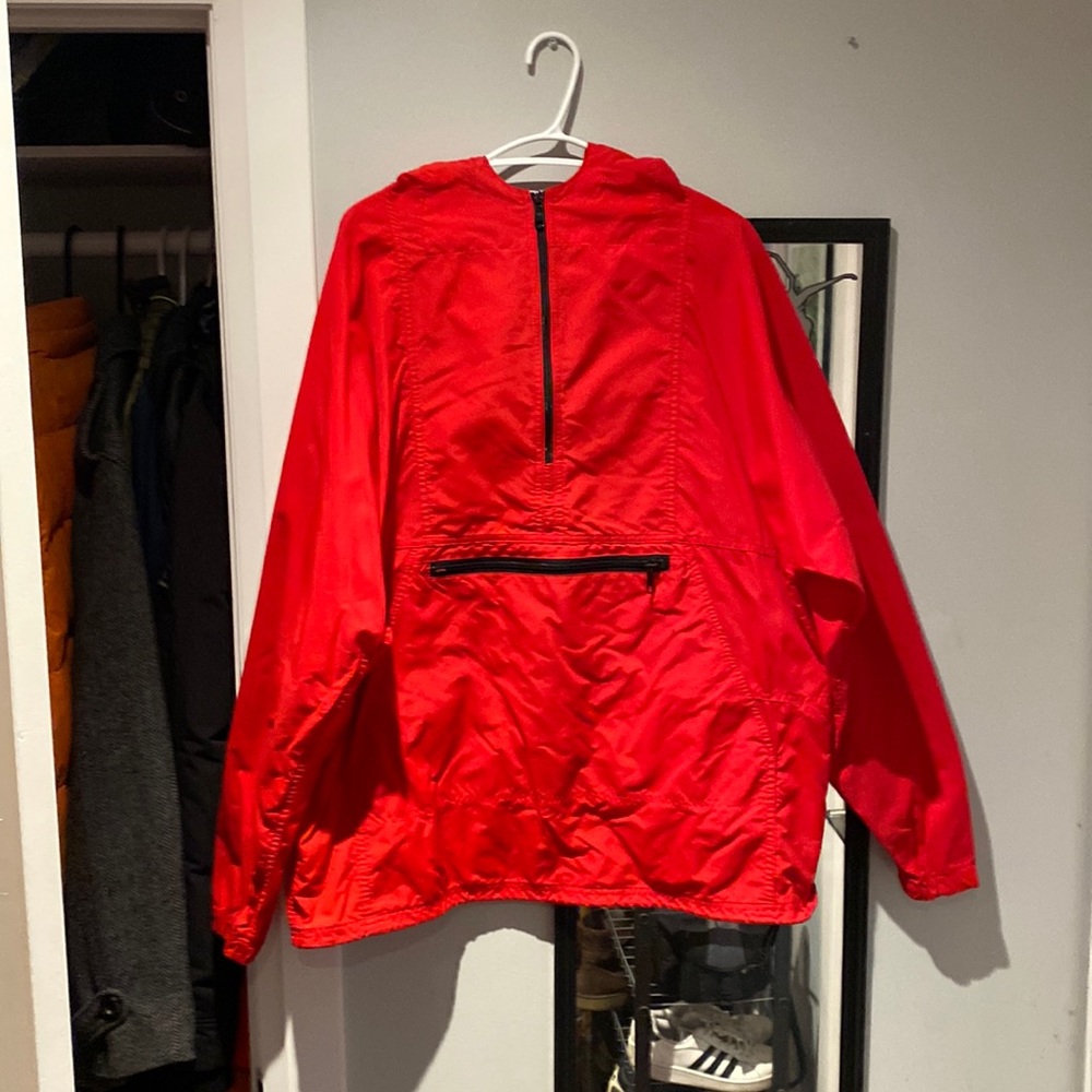 Mens large red ll bean anorak